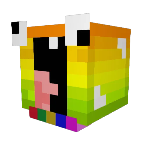 popcap12345 Minecraft avatar head, 3D render