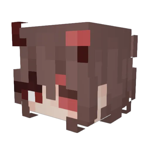 popcon1213 Minecraft avatar head, 3D render