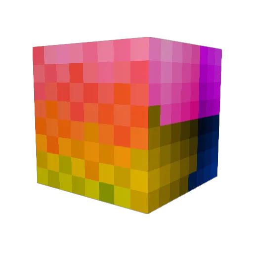 popcorner_ Minecraft avatar head, 3D render