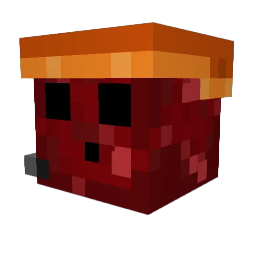 popgam Minecraft avatar head, 3D render