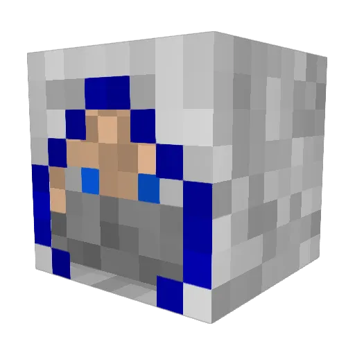 popinoodles Minecraft avatar head, 3D render
