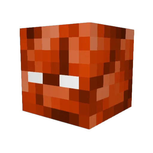 popipm Minecraft avatar head, 3D render