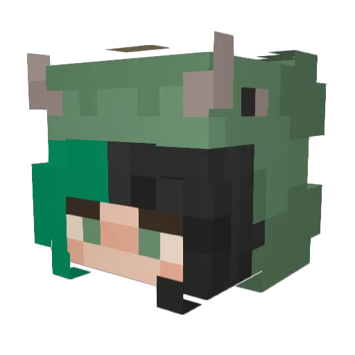 popkatalyst Minecraft avatar head, 3D render