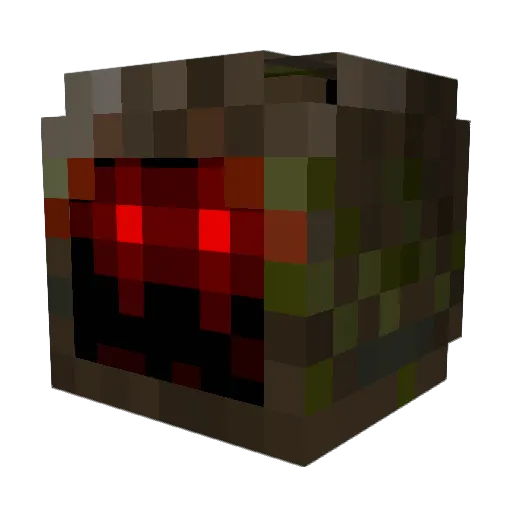 popkle Minecraft avatar head, 3D render