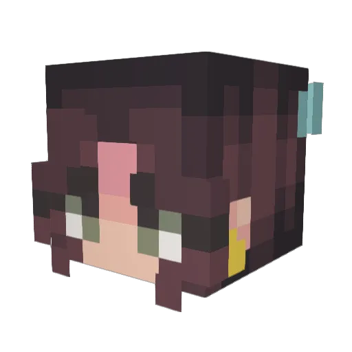 poplolaly246 Minecraft avatar head, 3D render