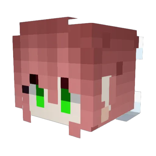 popnoz Minecraft avatar head, 3D render