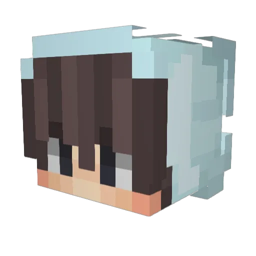 popo0617 Minecraft avatar head, 3D render