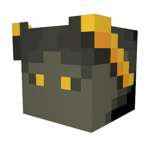 popo7 Minecraft avatar head, 3D render