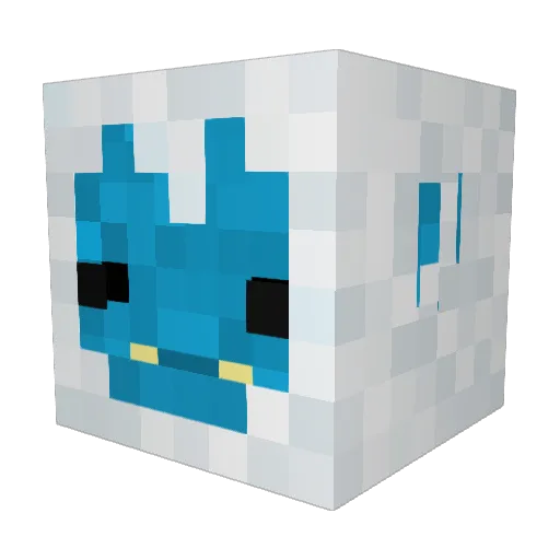 popoboi Minecraft avatar head, 3D render