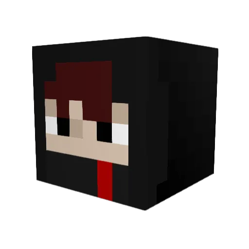 popolipata Minecraft avatar head, 3D render