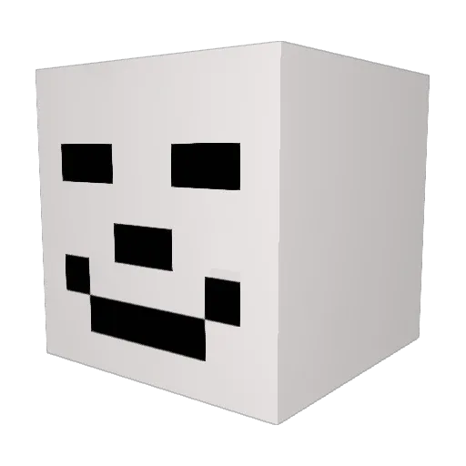 poporoppa Minecraft avatar head, 3D render