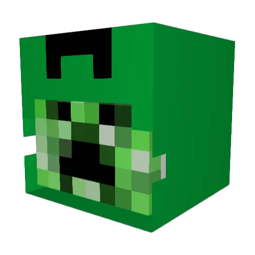 popotya Minecraft avatar head, 3D render