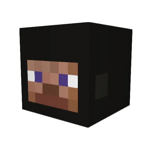 poppsicl Minecraft avatar head, 3D render