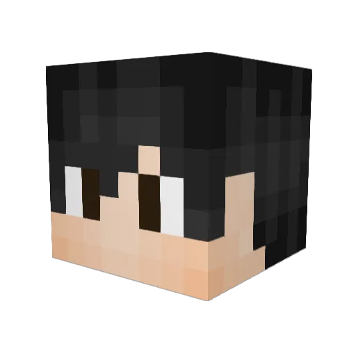 pops09 Minecraft avatar head, 3D render