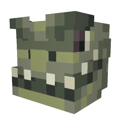 popsamuel Minecraft avatar head, 3D render