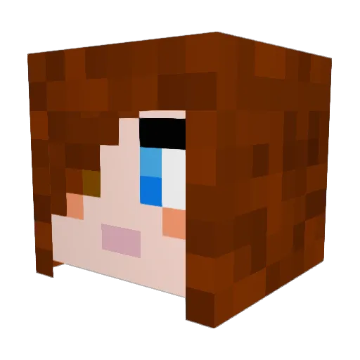 popsey Minecraft avatar head, 3D render