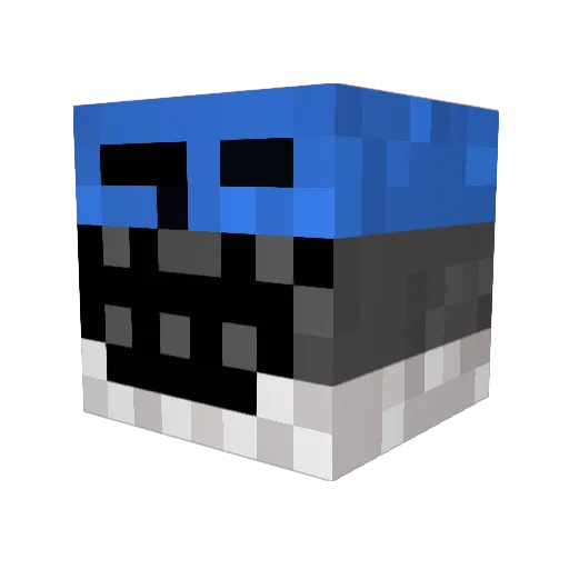 popstonia Minecraft avatar head, 3D render
