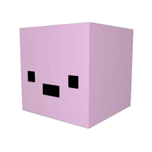 poptart_3 Minecraft avatar head, 3D render