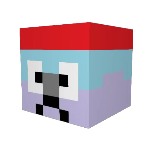 poptart_cat5 Minecraft avatar head, 3D render