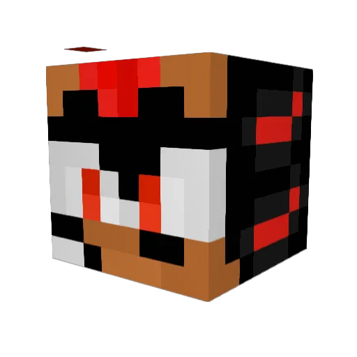 poptartdc Minecraft avatar head, 3D render