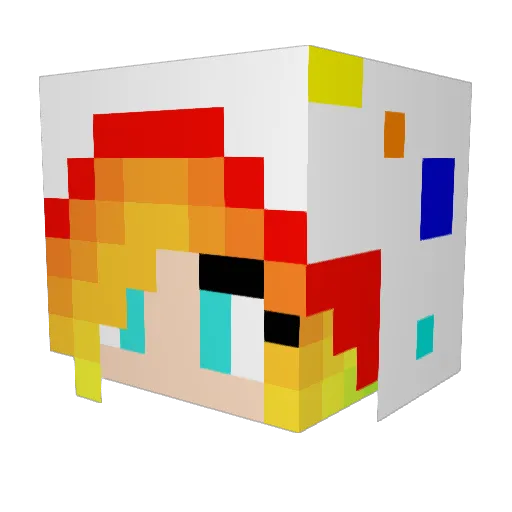 poptartpippin Minecraft avatar head, 3D render