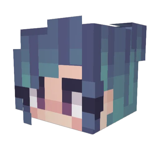 poptartsareguud Minecraft avatar head, 3D render