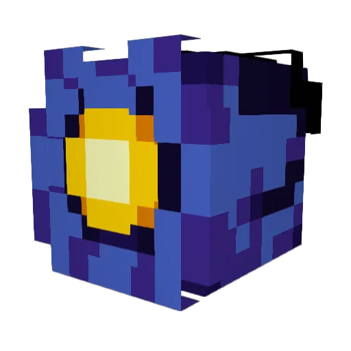 popthorn_x Minecraft avatar head, 3D render