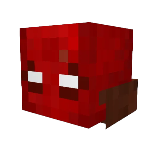 popularizing Minecraft avatar head, 3D render