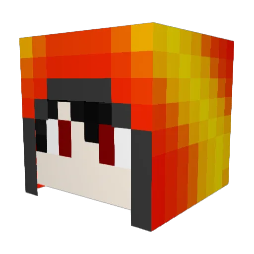 populerTDM Minecraft avatar head, 3D render
