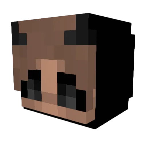 populicide Minecraft avatar head, 3D render