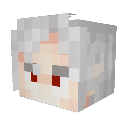 popwilf Minecraft avatar head, 3D render