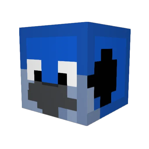 popy04 Minecraft avatar head, 3D render