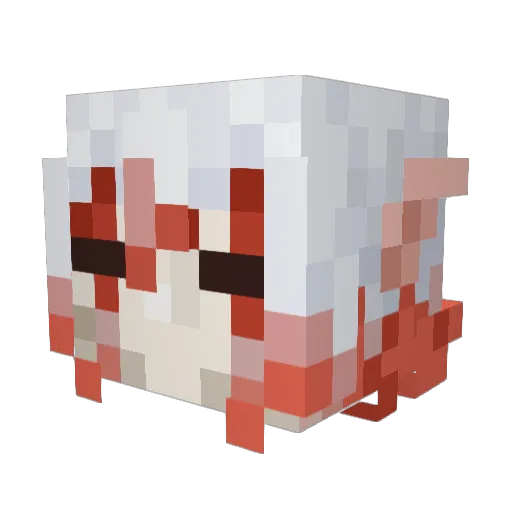 por12z Minecraft avatar head, 3D render