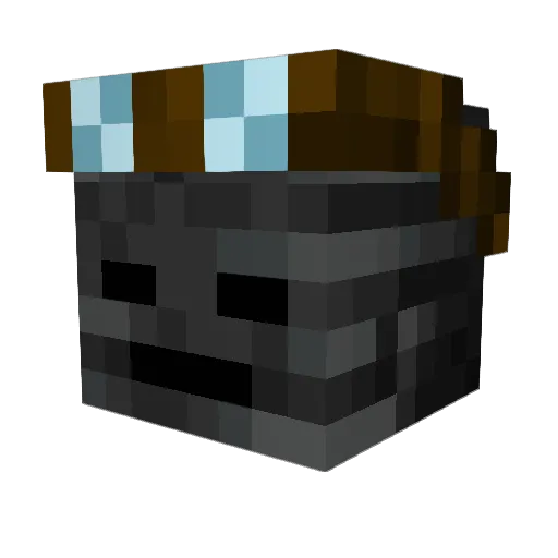 porff Minecraft avatar head, 3D render