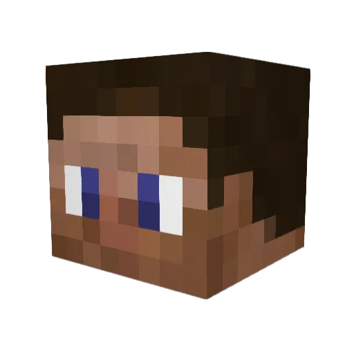 porkbutt411 Minecraft avatar head, 3D render