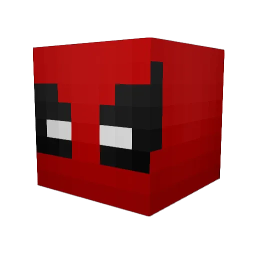 porker24 Minecraft avatar head, 3D render