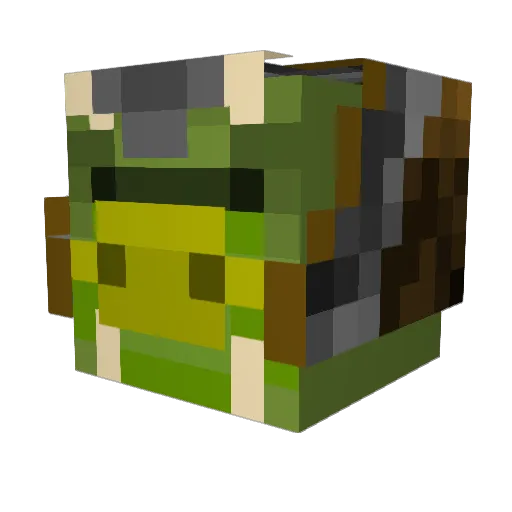 porkocalypse Minecraft avatar head, 3D render