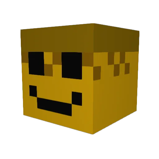 porschefreund Minecraft avatar head, 3D render