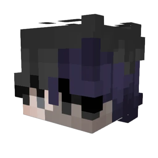 portalplayer04 Minecraft avatar head, 3D render