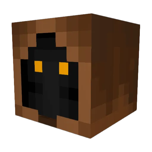 portapipe Minecraft avatar head, 3D render