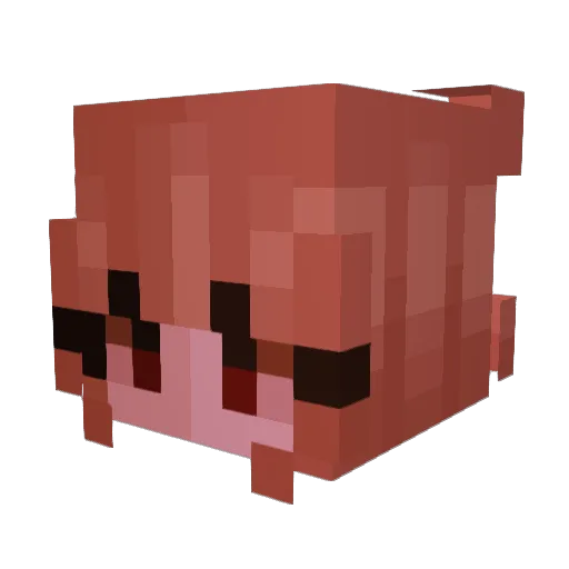 portedit Minecraft avatar head, 3D render
