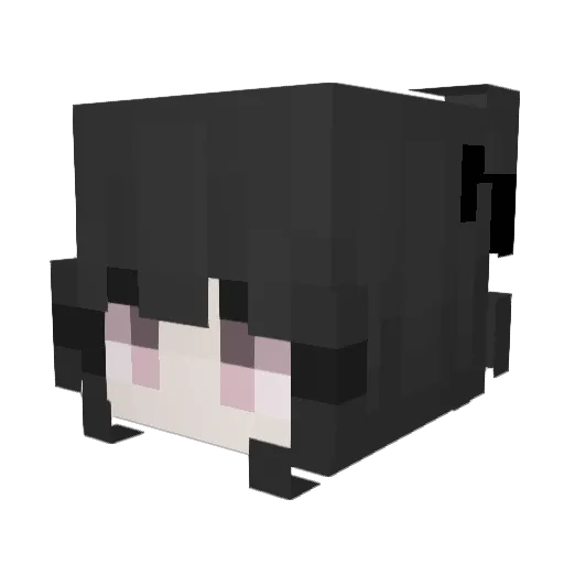 portend Minecraft avatar head, 3D render