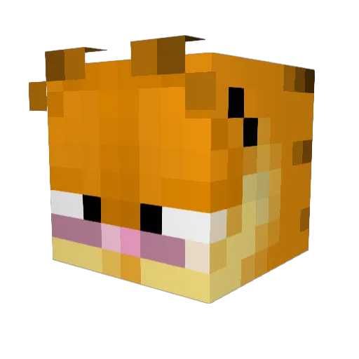 porter_p Minecraft avatar head, 3D render