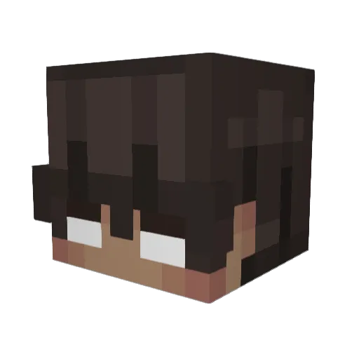 portugal1a Minecraft avatar head, 3D render