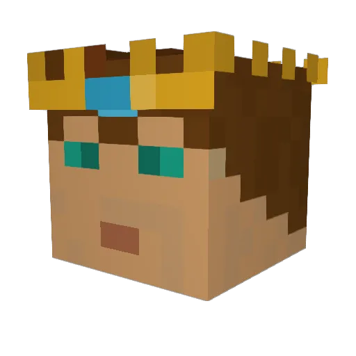 pos3iden7567 Minecraft avatar head, 3D render