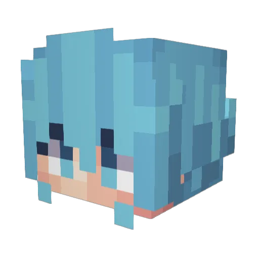 posdata17 Minecraft avatar head, 3D render