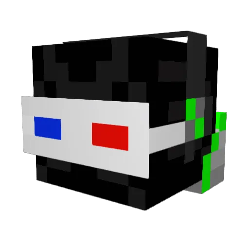 posher26 Minecraft avatar head, 3D render