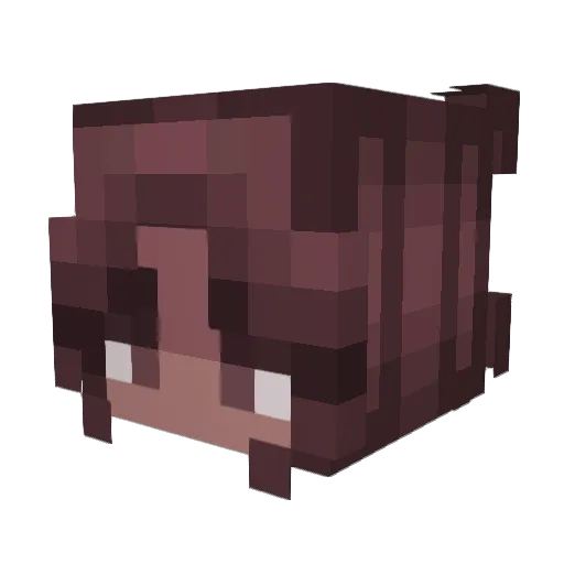 poshie_ Minecraft avatar head, 3D render