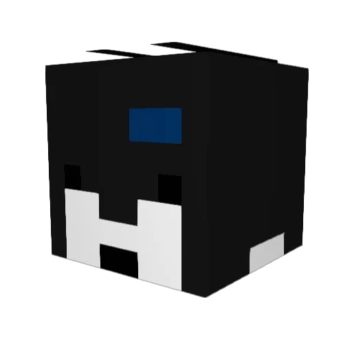 poshylnahui Minecraft avatar head, 3D render