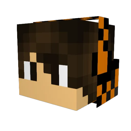 posionousCookie Minecraft avatar head, 3D render